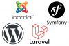 Logos des cms et frameworks les plus populaires